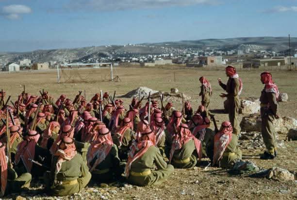 محاضرة تدريبية للجيش العربي الأردني عام 1955