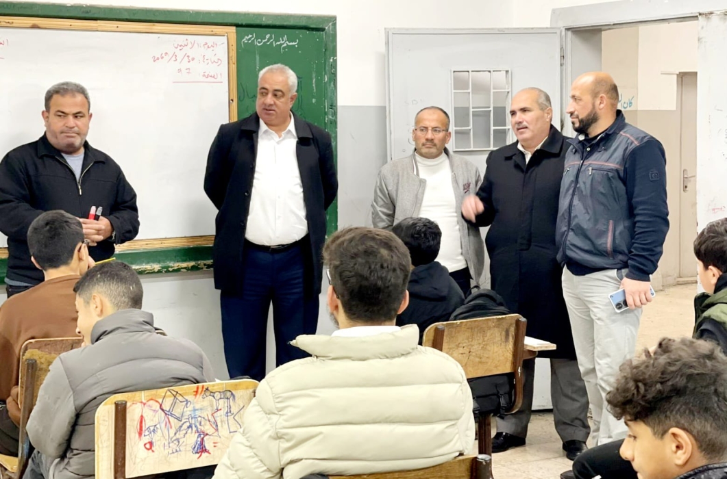 جويعد يتابع سير العملية التعليمية في مدرسة عين جنا