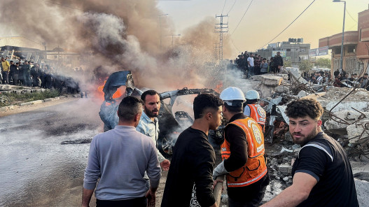 3 شهداء ومصابون بقصف الاحتلال تجمعا للفلسطينيين شرق مدينة غزة