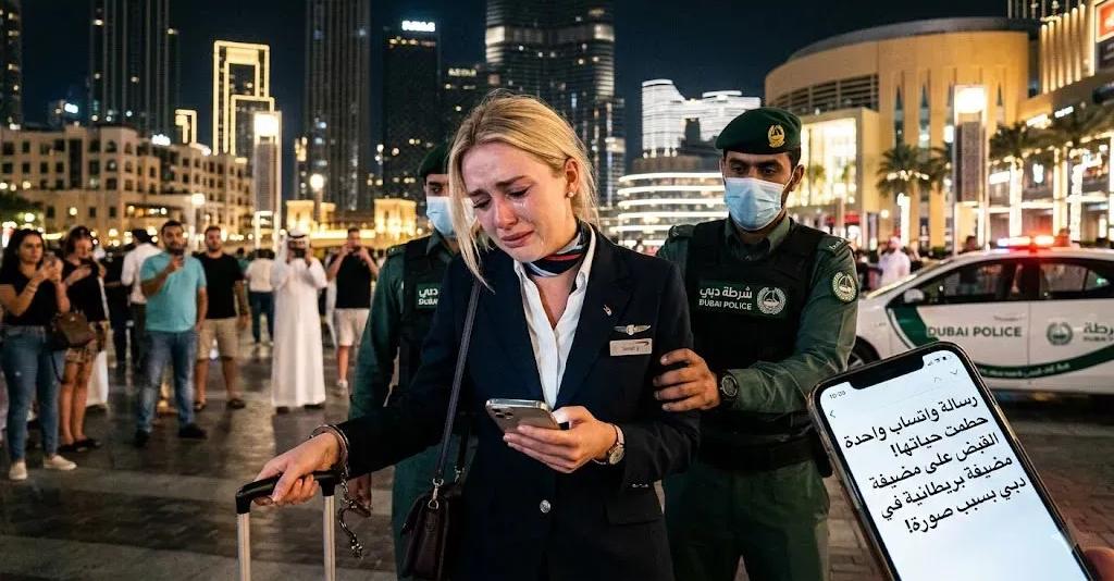 رسالة واتساب واحدة قرب مطار دبي تقود مضيفة بريطانية إلى السجن!