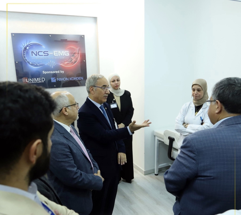 مستشفى الجامعة يعزز شعبة فسيولوجيا تخطيط الأعصاب بجهاز متطور