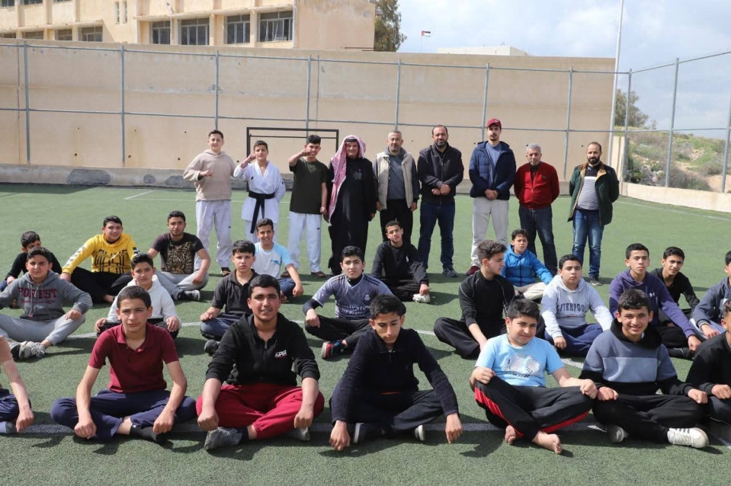 لقطات من فعاليات برنامج التايكواندو في مركز شباب كفرخل