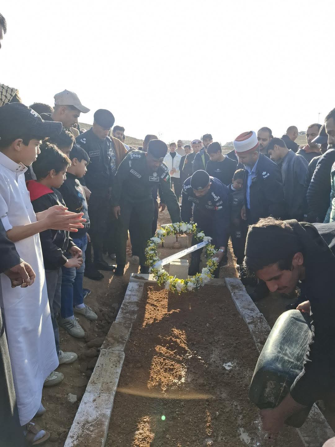 الأمن العام يُشارك في تشييع جثمان الشرطي حبيب الرحمن طارق الخالدي