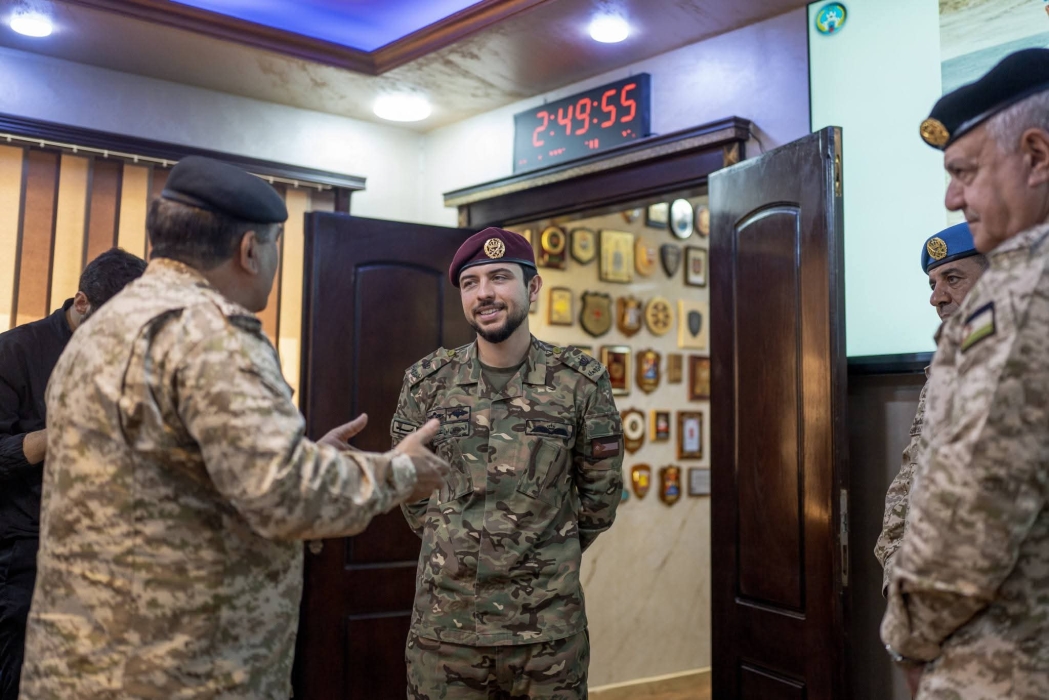 ولي العهد يزور مديرية سلاح الهندسة الملكي