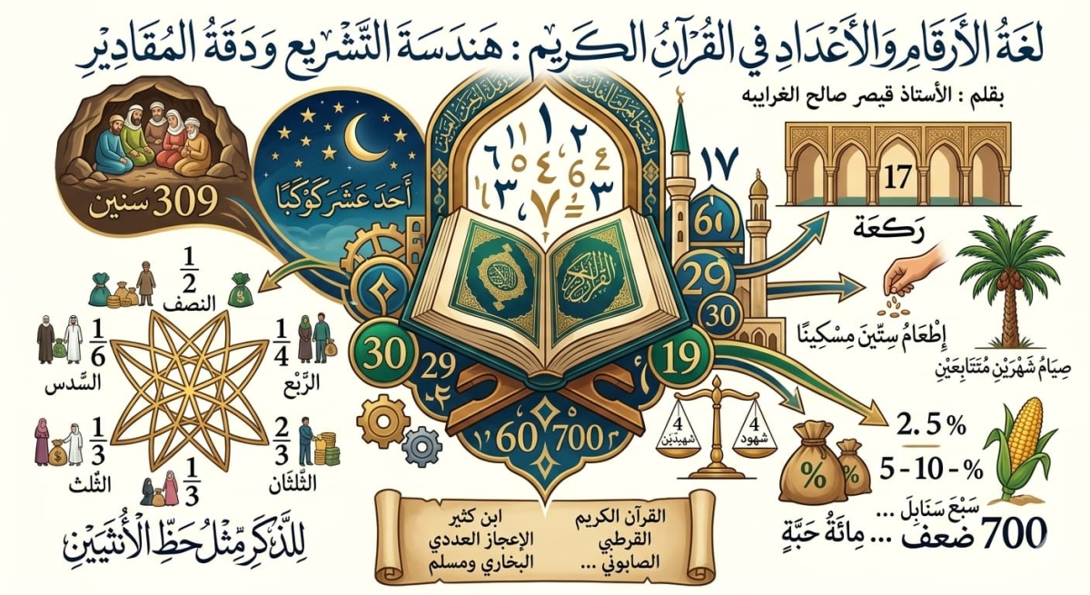 الغرايبه يكتب  ​لغة الأرقام والأعداد في القرآن الكريم : هندسة التشريع ودقة المقادير