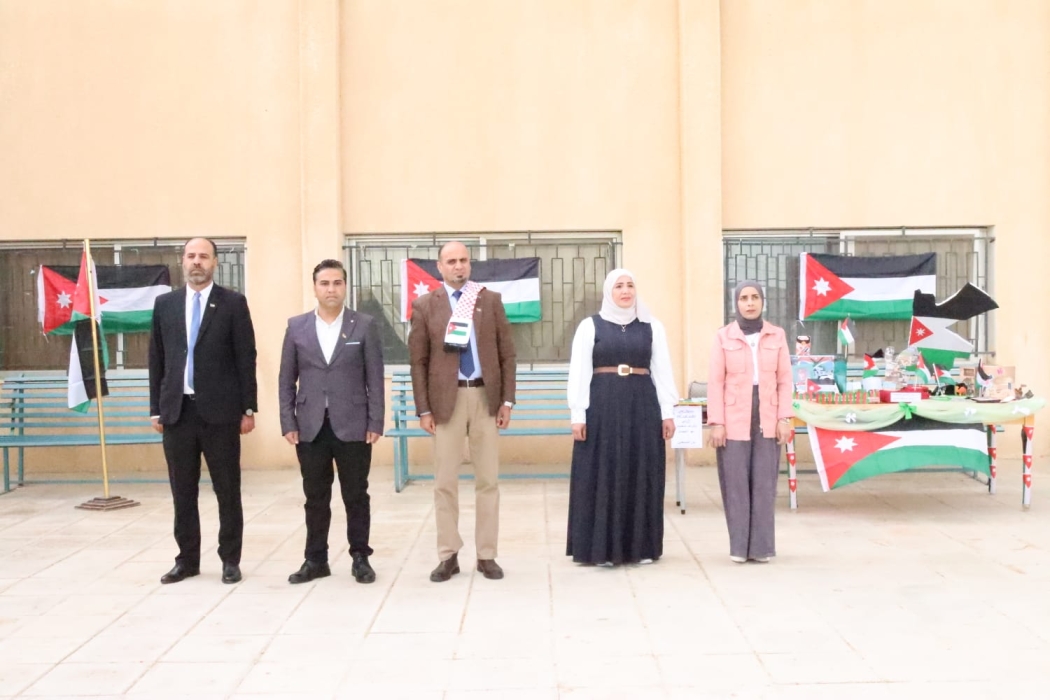 النعيمات يتابع فعاليات يوم العلم من مدرسة البقعة الثانوية المختلطة