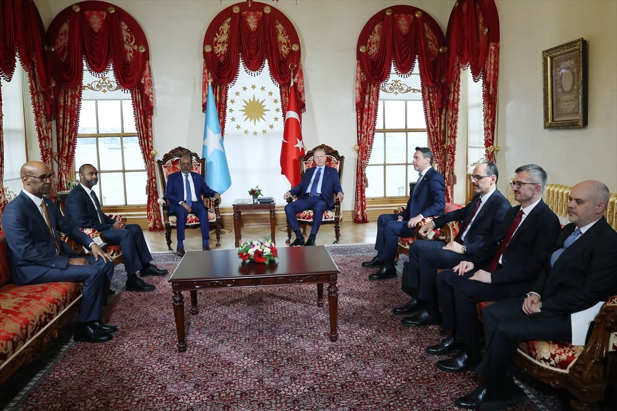 الرئيس التركي يبحث مع نظيره الصومالي تعزيز العلاقات الثنائية