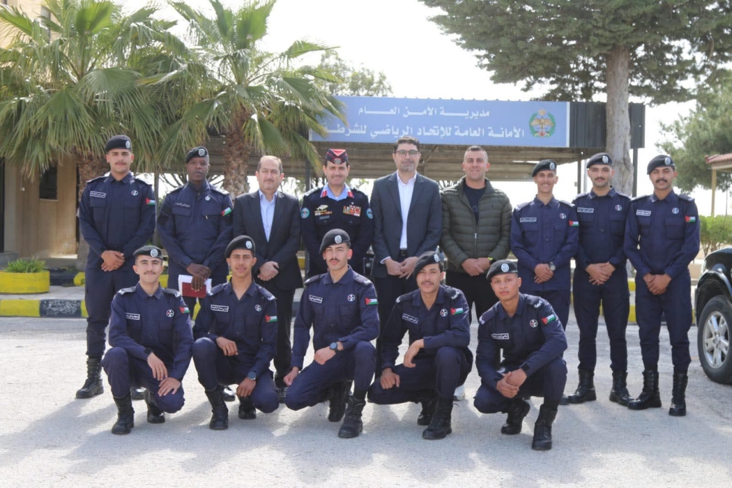 الأمين العام للاتحاد الرياضي للشرطة يلتقي رئيس الاتحاد الاردني للدراجات الهوائية.