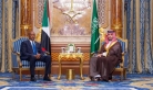 ولي العهد السعودي يستقبل الرئيس السوداني بحضور وزيري الدفاع