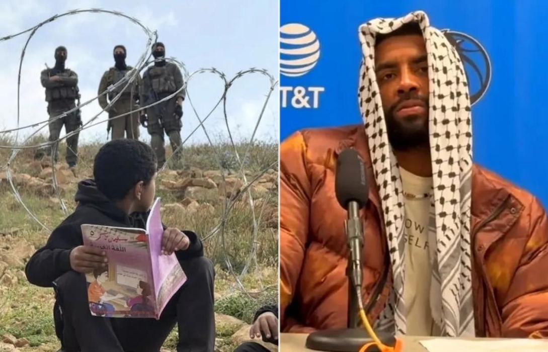 بعد الكوفية وشعار الصحافة.. نجم سلة أمريكي يبرز معاناة أطفال فلسطين