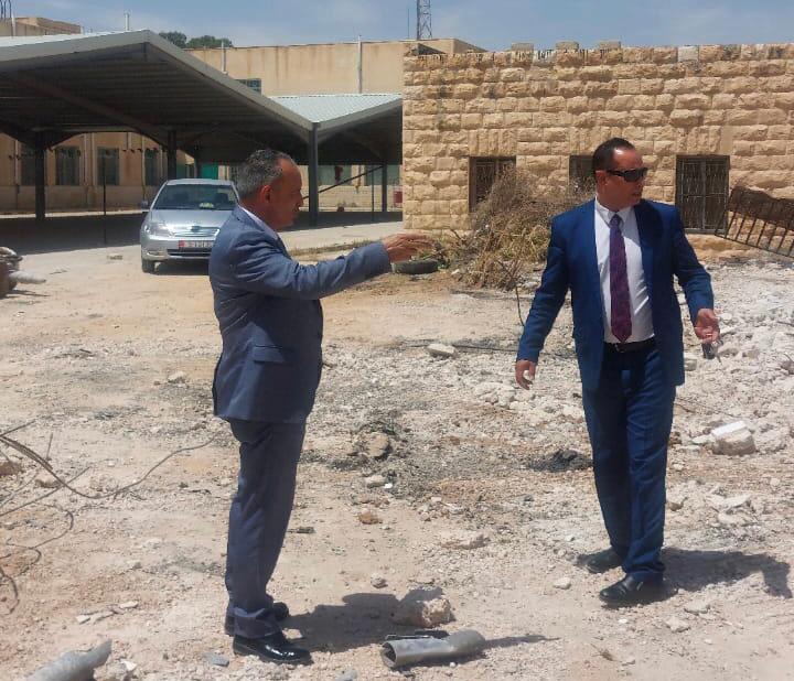 زيارة ميدانية لمشروع مجمع رياض الاطفال في مدرسة ذيبان الأساسية المختلطة