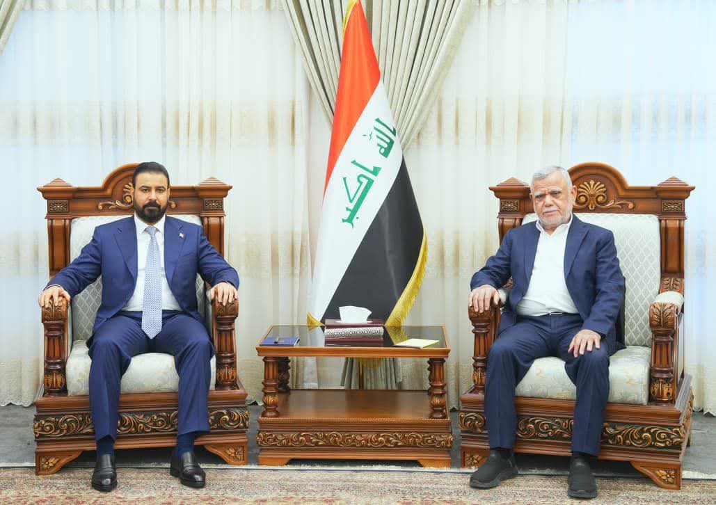 العراق : رئيس الوزراء المكلف السيد علي فالح الزيدي يلتقي الأمين العام لمنظمة بدر