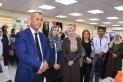 الهديرس يرعى فعاليات مبادرة محطات حول العالم في مدرسة بنت عدي الثانوية للبنات.
