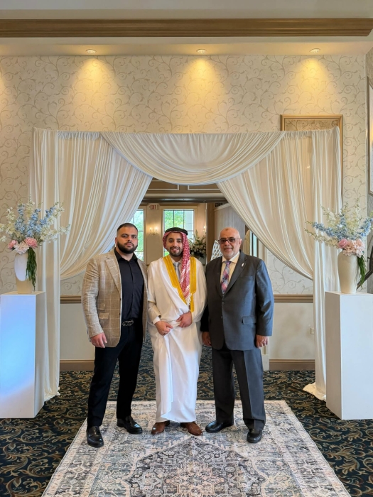 زفاف بهيج يجمع راشد العبادي وشروق الأخرس في الولايات المتحدة بحضور الأهل والأصدقاء