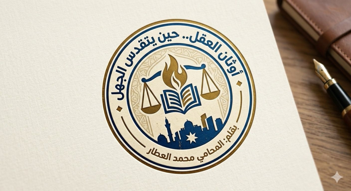 العطار يكتب أوثـان الـعـقـل  ... حـيـن يـتـقـدس الـجـهـل