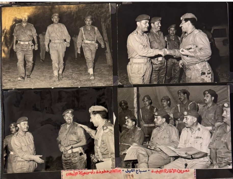 رئيس الأركان يشيد بأداء الرائد  ممدوح الخريشا في تمرين عسكري عام 1969