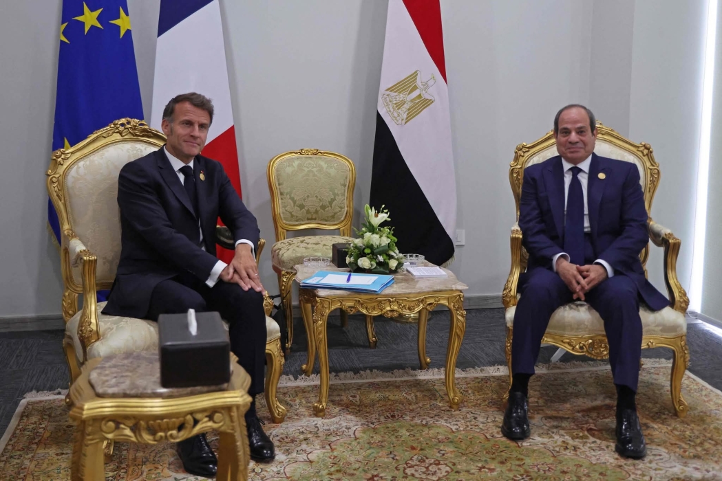 الرئيسان المصري والفرنسي يبحثان المستجدات الإقليمية والدولية