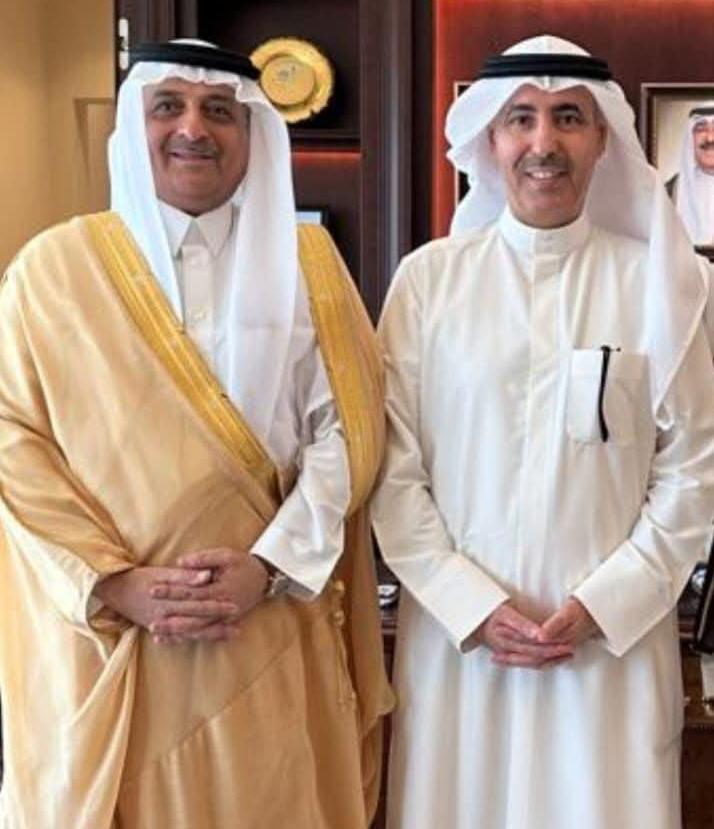 العين ركان الفواز يودّع السفير الكويتي حمد المري بعد انتهاء مهامه في الأردن