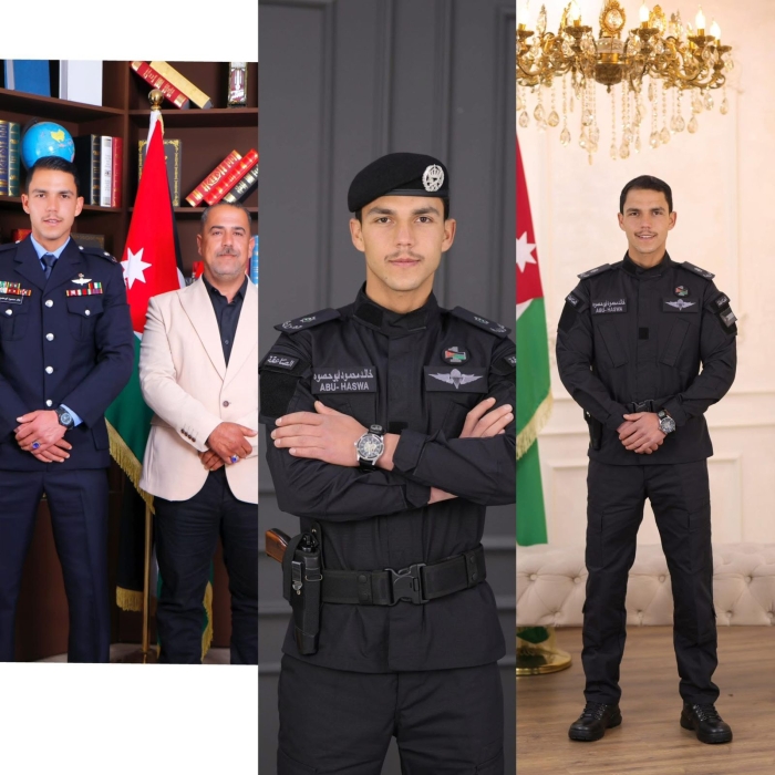 الخريشة وإخوانه يهنئون الخال العزيز محمود عبدالله أبوحصوة بتخرج نجله خالد