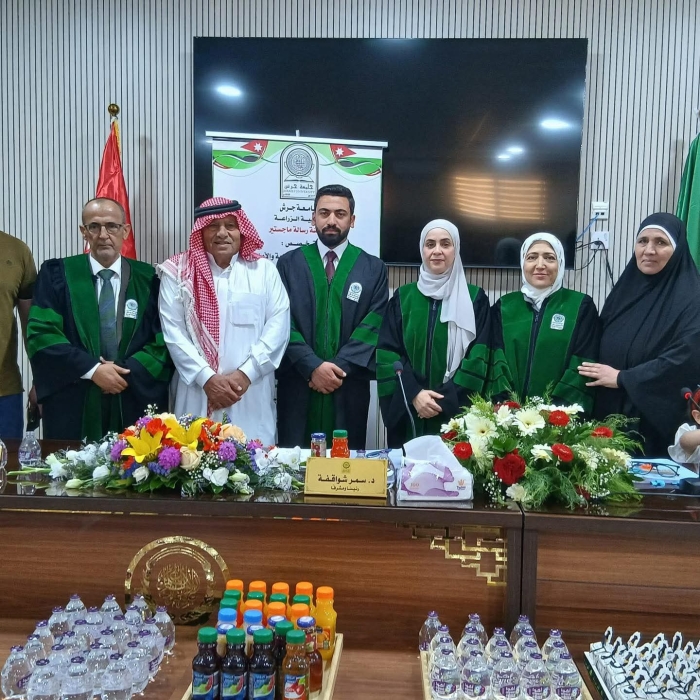 مناقشة رسالة ماجستير في كلية الزراعة بجامعة جرش حول الزراعة بدون تربة للباحث الوريكات