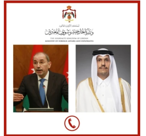 وزير الخارجية يجري اتصالا هاتفيا مع نظيره القطري
