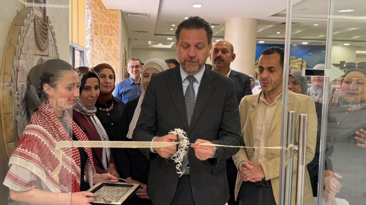 افتتاح معرض نصنع الفن... ونتعلم بالعمل في تربية جرش بمناسبة عيد الاستقلال
