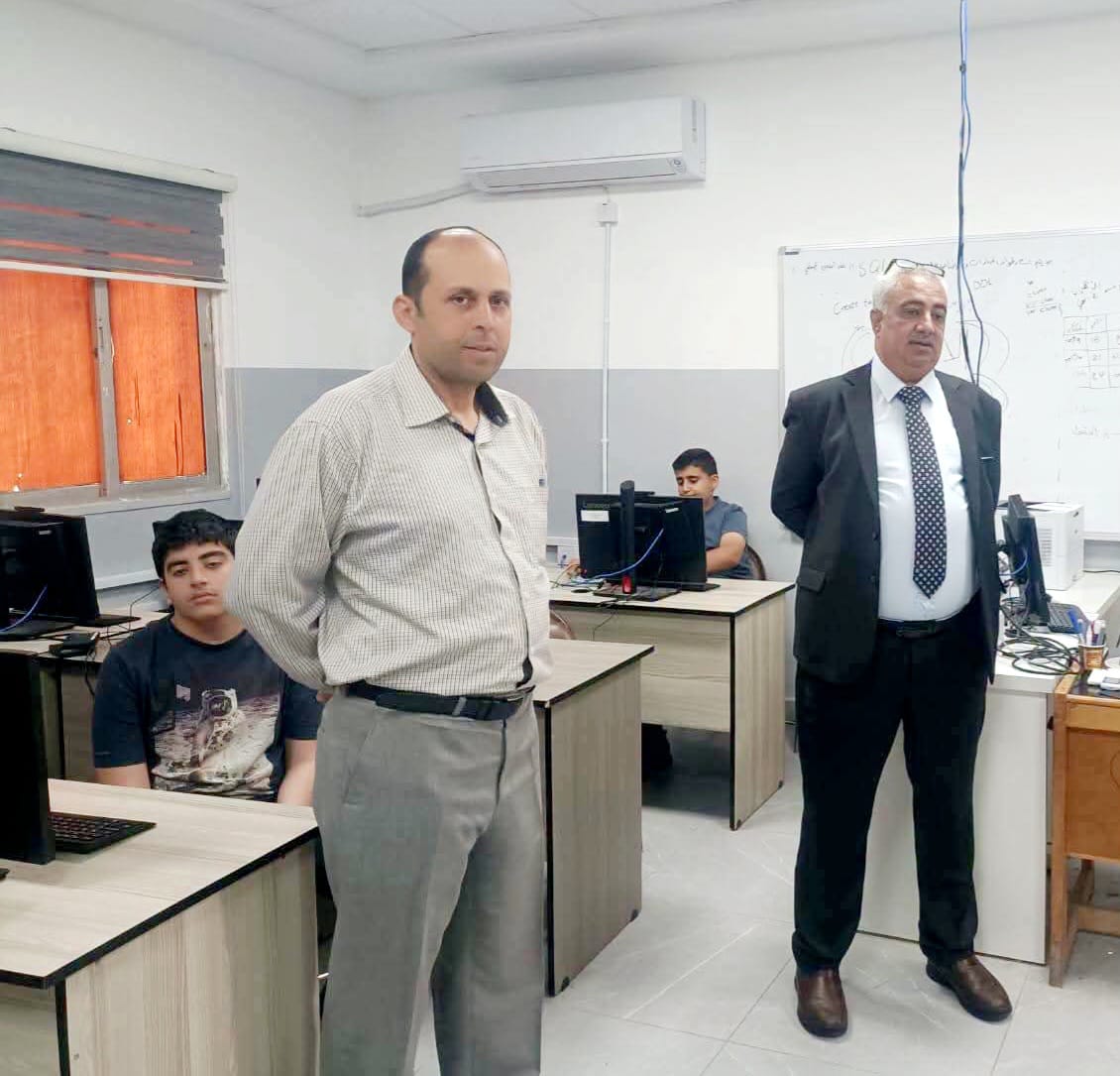 جويعد يتابع سير العملية التعليمية في مدرسة عجلون