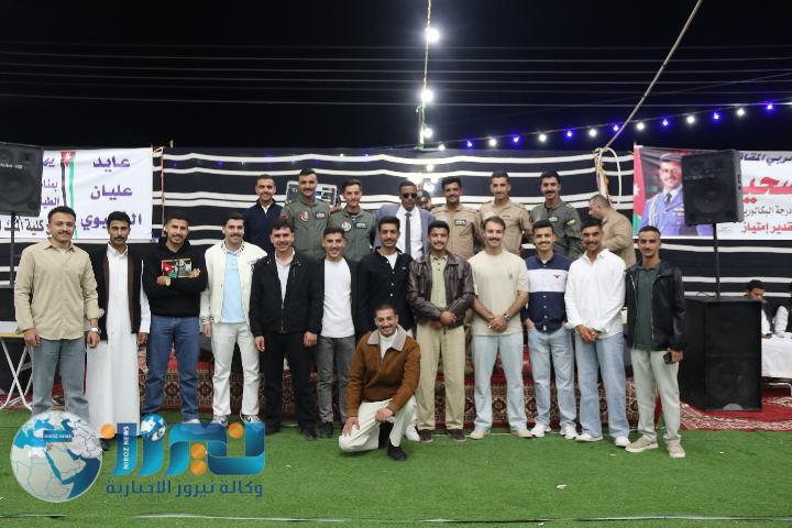 عشيرة السحيم تحتفل بتخريج الملازم الطيار المقاتل قدر أحمد السحيم في الرميل ...صور