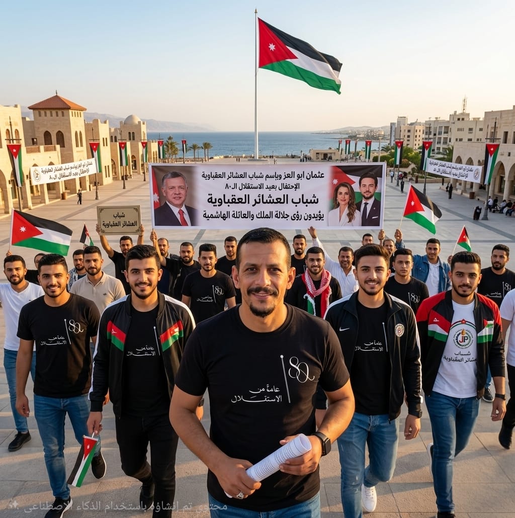ابو العز يكتب :في عيد الاستقلال الثمانين.. شباب العشائر العقباوية يجددون العهد والبيعة للعرش الهاشمي