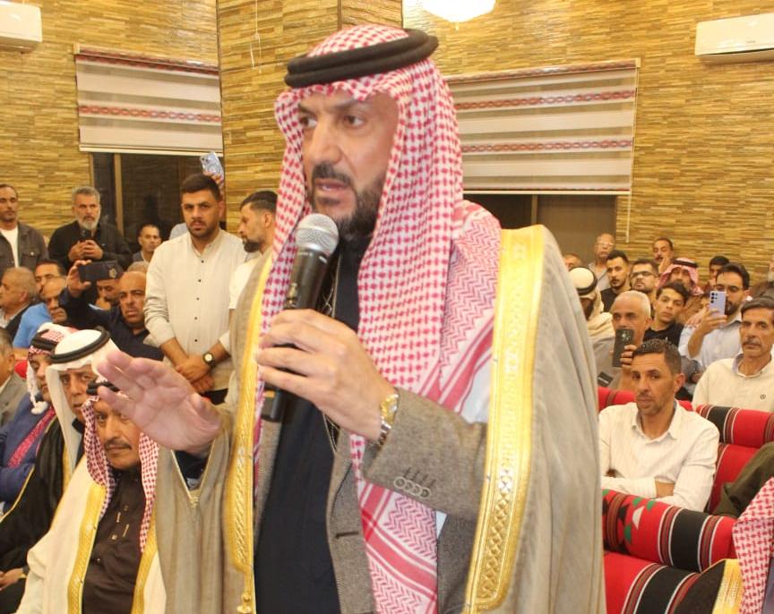 جاهة عشائرية في سحاب برئاسة الشيخ عبدالكريم الحويان على خلفية مقتل ضياء النادي
