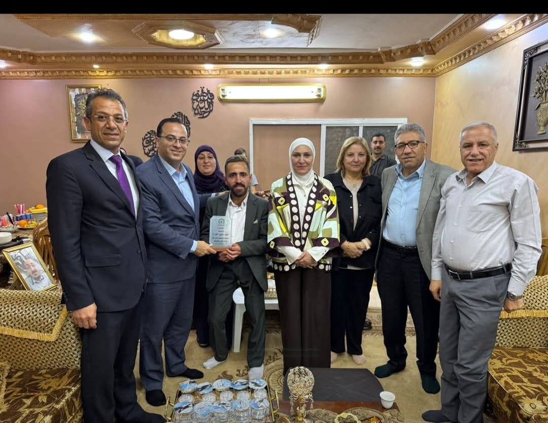 حزب الإصلاح يكرّم عضو الحزب الشاب أحمد الجراح من ذوي الاحتياجات الخاصة بمناسبة عضويته في مجلس طلبة جامعة العلوم والتكنولوجيا