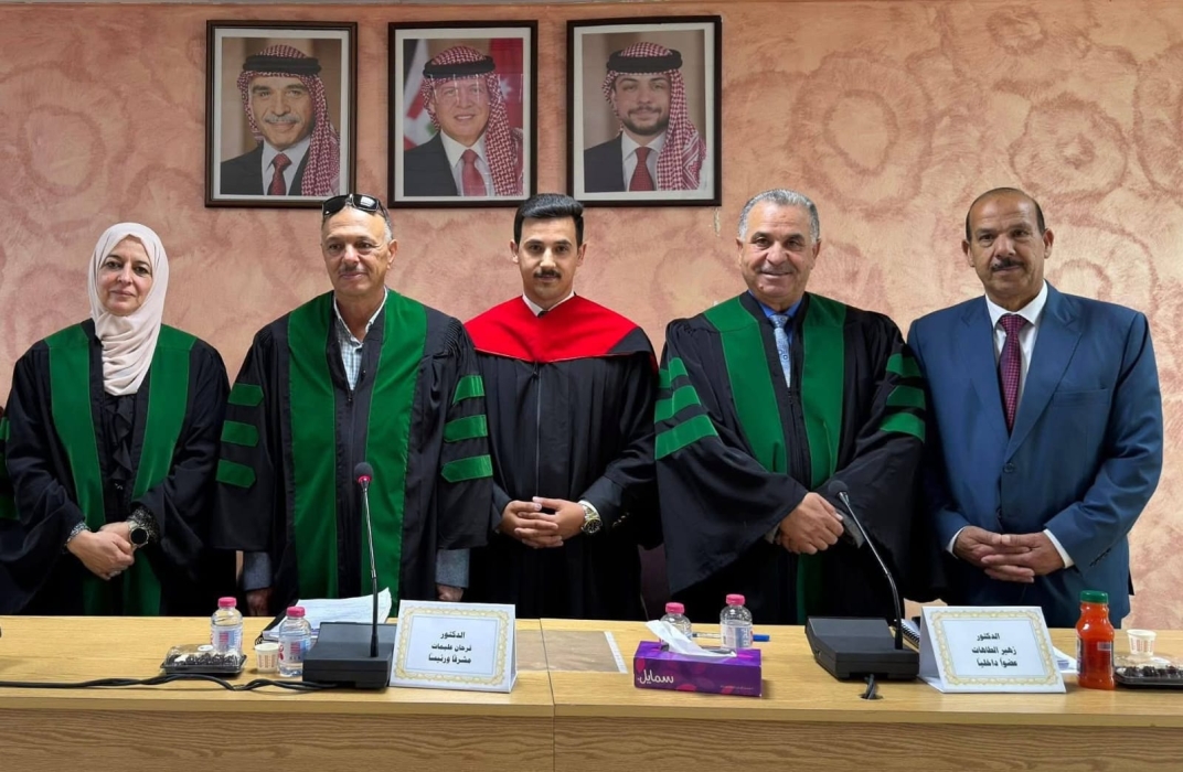 الجبور يهنئ العميد الركن  محمد الزعبي بمناسبة حصول نجله بشار على درجة الماجستير