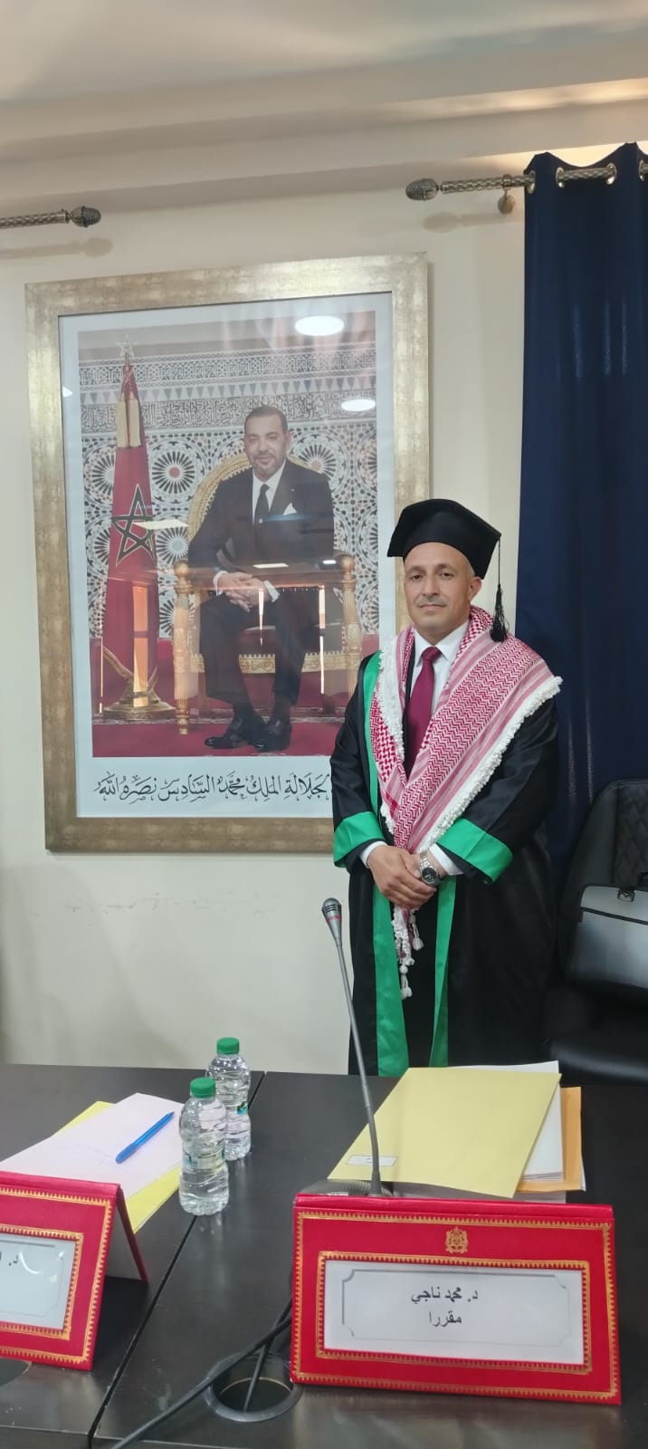 الدكتور عامر الدروع يبارك لأخيه الدكتور أحمد القضاة