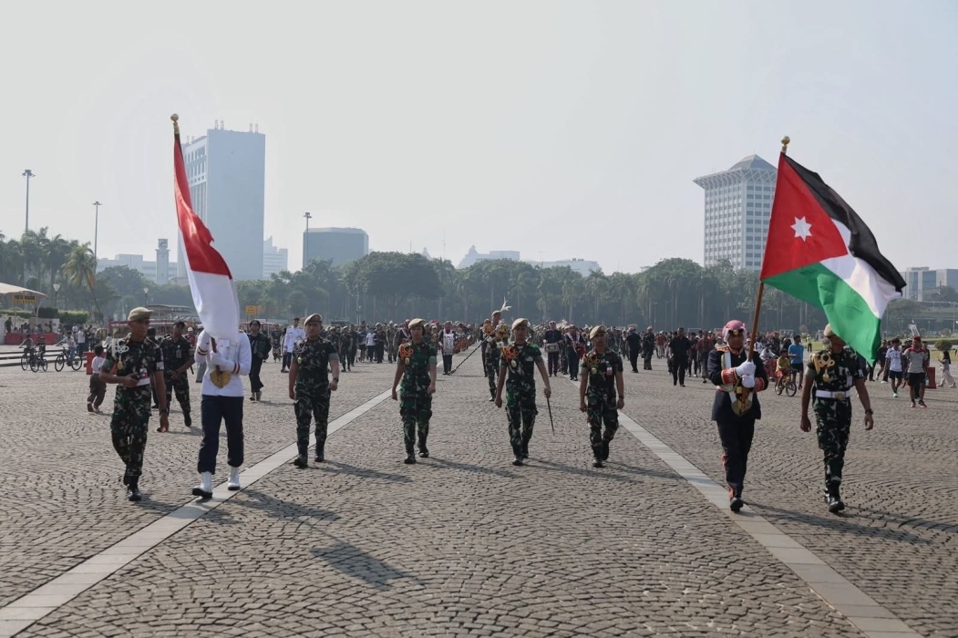 موسيقات القوات المسلحة الأردنية والإندونيسية تشارك في احتفالات المملكة بعيد الاستقلال الثمانين في العاصمة جاكرتا