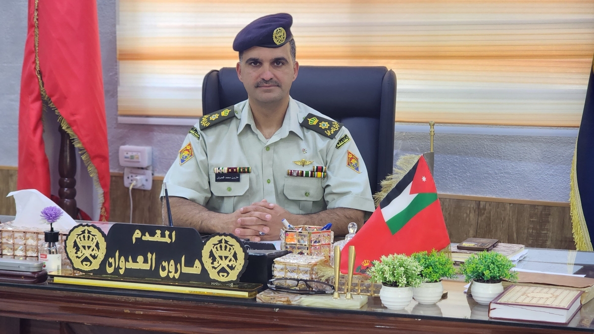 ترفيع هارون العدوان إلى رتبة مقدم في القوات المسلحة الأردنية