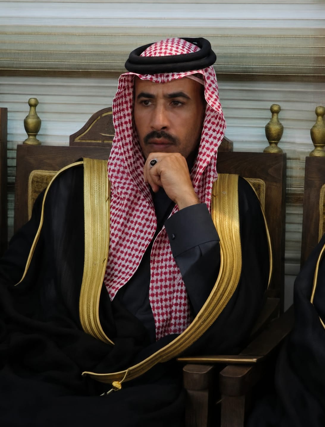 الشيخ متعب ابن ماضي بني عطية يهنئ جلالة الملك وولي العهد بمناسبة عيد الجلوس الملكي السابع والعشرين