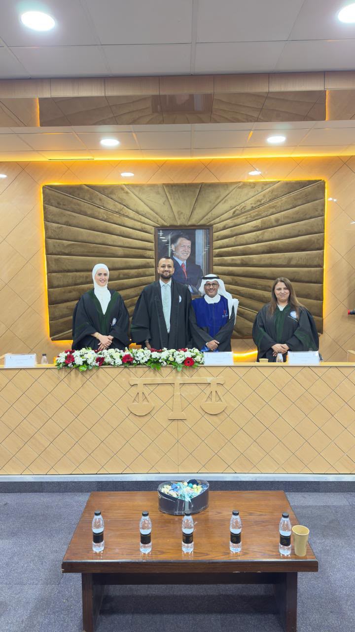 الباحث عقاب العنزي ينال درجة الماجستير بتقدير ممتاز من جامعة الإسراء