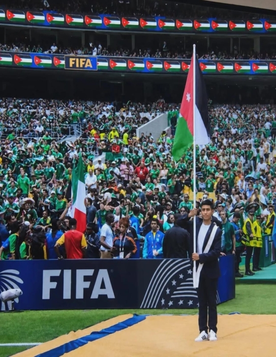 علم الأردن يرفرف في افتتاح بطولة كأس العالم 2026
