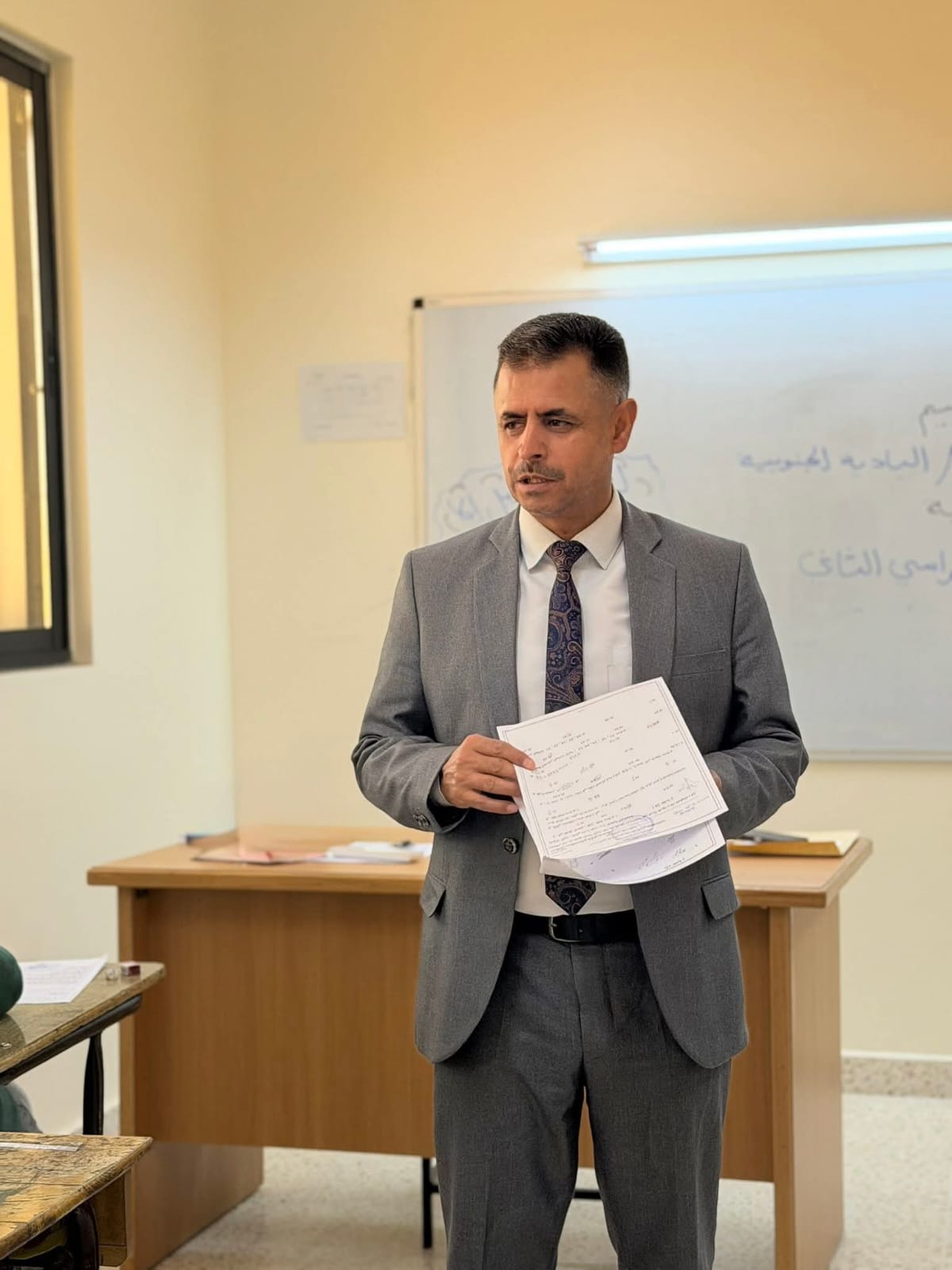السبوع يتابع سير امتحانات نهاية الفصل الدراسي الثاني في مدارس خط اذرح