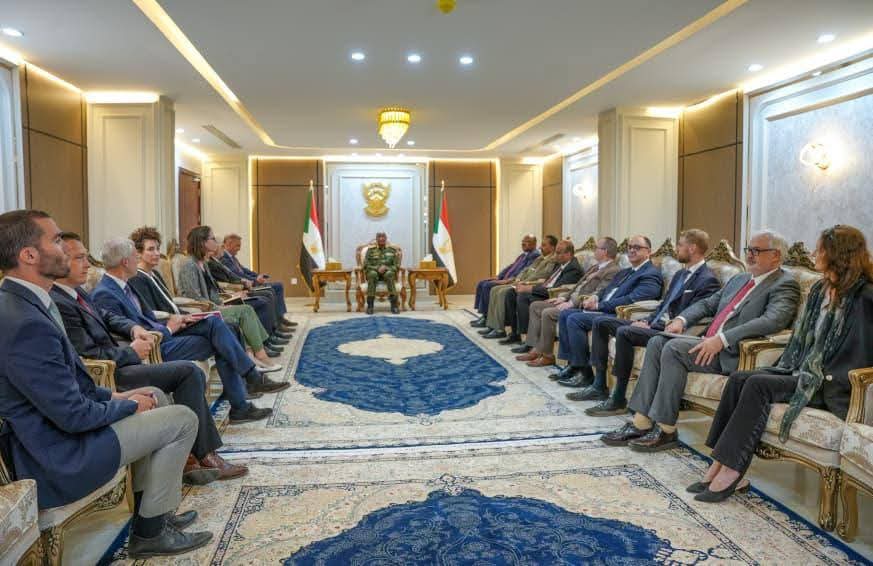 رئيس مجلس السيادة يطلع سفراء الاتحاد الأوروبي لدى السودان على تطورات الأوضاع في البلاد