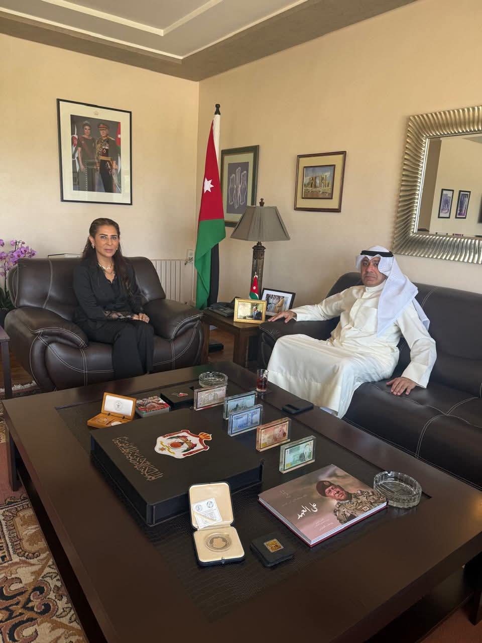 السفيرة جمانة غنيمات تستقبل سفير الكويت في الرباط وتبحثان تعزيز التعاون المشترك