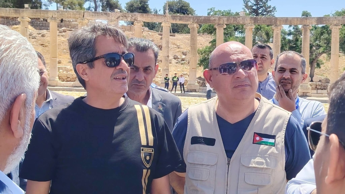 وزير الشباب يتفقد جاهزية موقع جرش الأثري لاستقبال الجماهير الداعمة للنشامى